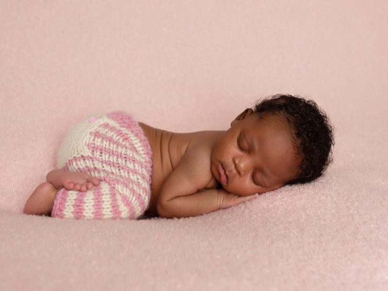 sleeping-baby-girl-laying-on-tummy-for he-adelaide-newborn-shoot
